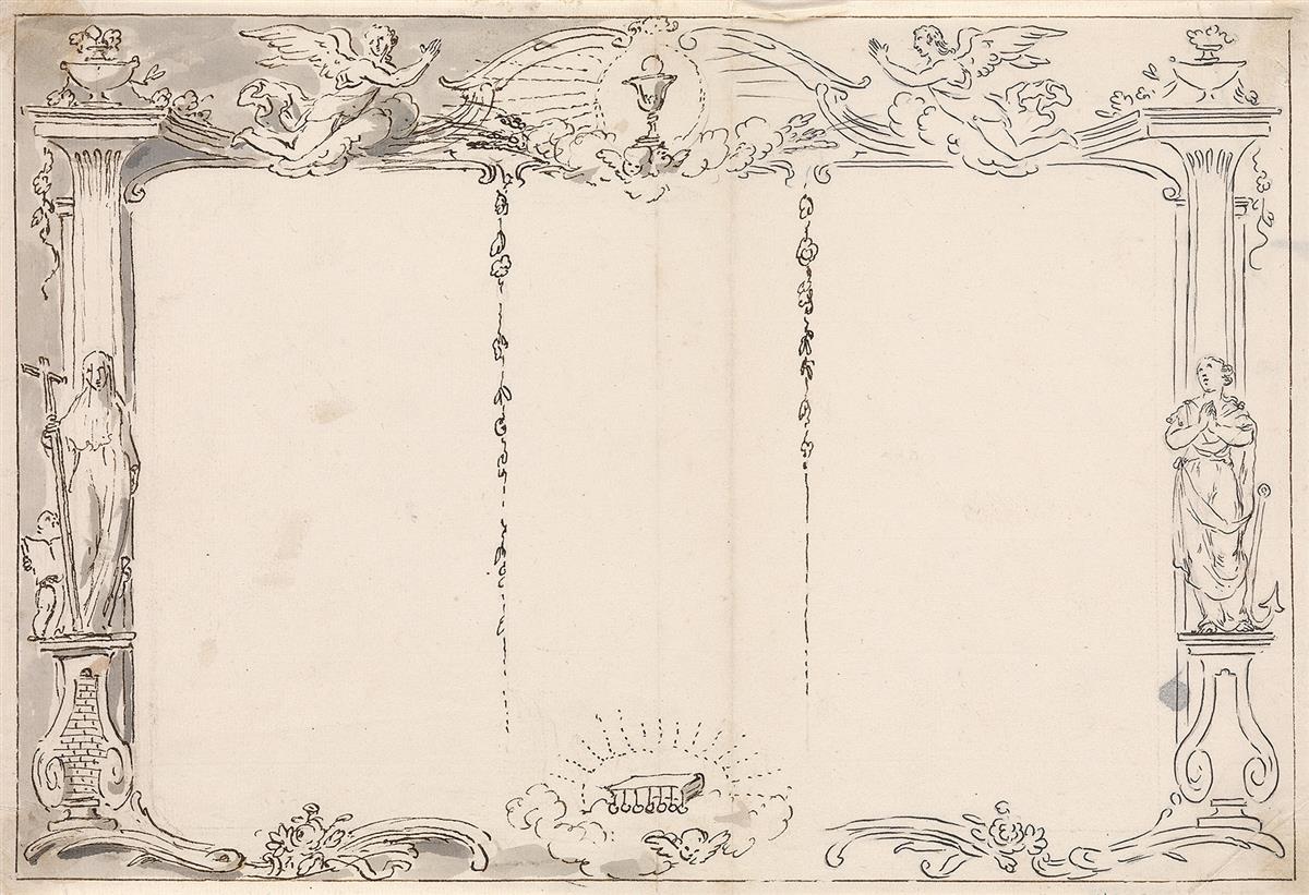 PIETRO ANTONIO NOVELLI (Venice 1729-1804 Venice) A Design for a Birth Register.